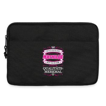 Qualitätsmerkmal Mathilde einfach Erstklassig - Laptoptasche 13" - Schwarz - Vorne