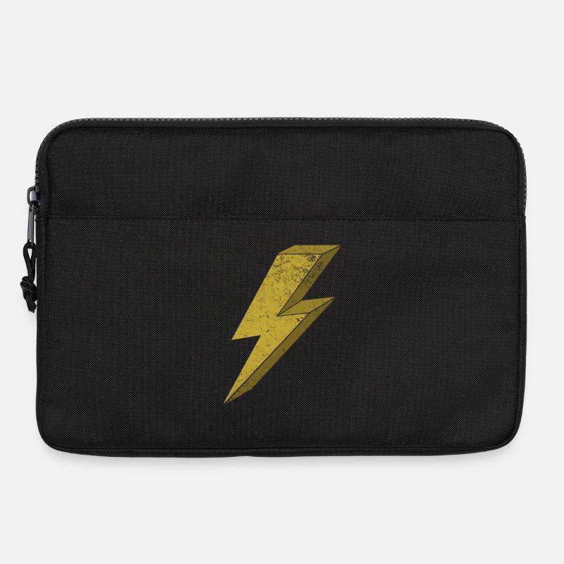 Dynamic Flash in Gold 3D - Laptop bag 13" - black