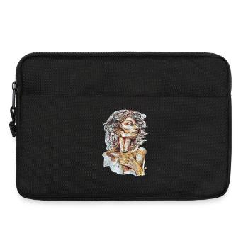 Air Illustration Aquarell carographic - Laptoptasche 13" - Schwarz - Vorne