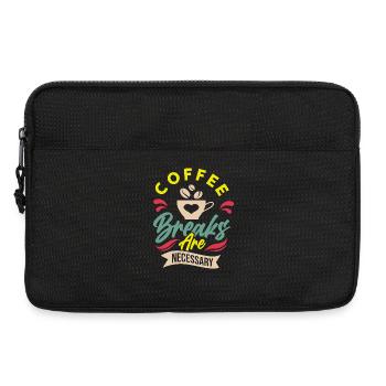 coffee break - Laptop bag 13" - black - Front