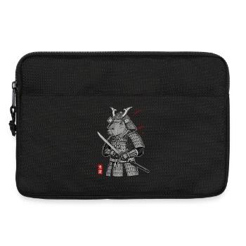 Otaku Cat Samurai  - Laptop bag 13" - black - Front