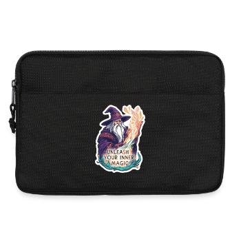 Alter Zauberer Magier – Unleash Your Inner Magic - Laptoptasche 13" - Schwarz - Vorne