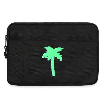 Mint palm tree in neon look - Laptop bag 13" - black - Front