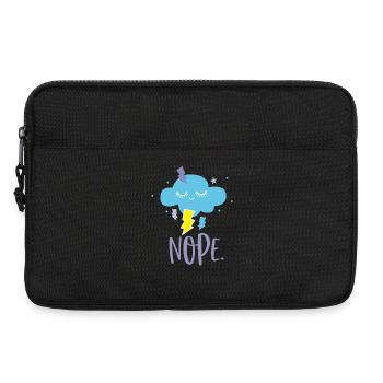 Kawaii Cloud No Nope - Laptop bag 13" - black - Front