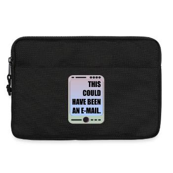 E-MAIL DE RÉUNION DE BUREAU DRÔLE - Sacoche pour ordinateur portable 13 pouces - noir - Devant