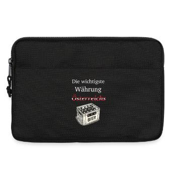 Austria's most important currency: beer - Laptop bag 13" - black - Front
