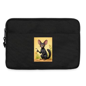 Aye-Aye Nighttime trickster of Madagascar, wide e - Laptop bag 13" - black - Front