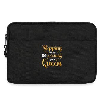 50th Birthday Queen Style - Laptop bag 13" - black - Front