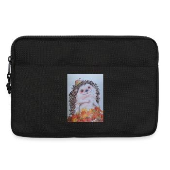 EG Hérisson avec pomme I Jardin I Vacances I Automne I Fun - Sacoche pour ordinateur portable 13 pouces - noir - Devant