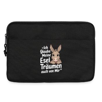  Ich Glaube Meine Esel Träumen Auch Von Mir Esel - Laptoptasche 13" - Schwarz - Vorne