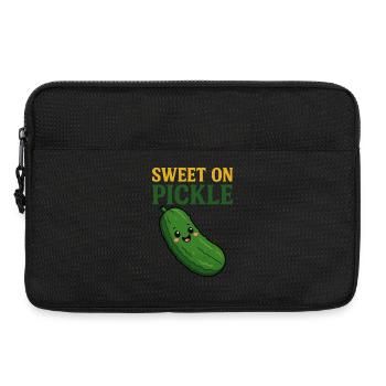 Sucré sur le concombre - Sacoche pour ordinateur portable 13 pouces - noir - Devant