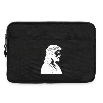 Silhouette de Jésus-Christ - Sacoche pour ordinateur portable 13 pouces - noir - Devant