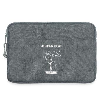 Lustiges Heute leider kein HIking - Laptoptasche 13" - Grau meliert - Vorne