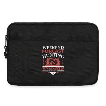Week-end de chasse - Sacoche pour ordinateur portable 13 pouces - noir - Devant