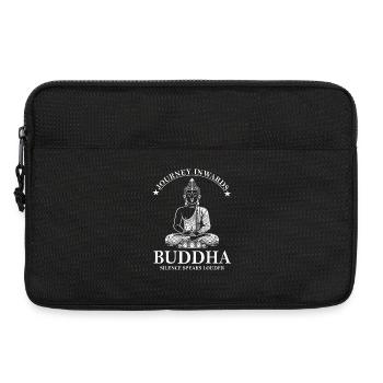 Buddha Design – Silence Speaks Louder - Laptoptasche 13" - Schwarz - Vorne