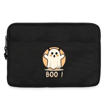 Buhruf! Ghost Halloween Decke - Laptoptasche 13" - Schwarz - Vorne