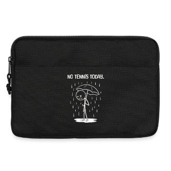 Lustiges Heute leider kein TEnnis - Laptoptasche 13" - Schwarz - Vorne