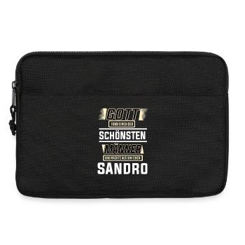 Sandro the Most Beautiful Man Shaped by God Design - Laptop bag 13" - black - Front