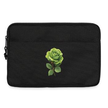 Green Rose - Laptop bag 13" - black - Front