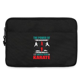 Shito-Ryu Karate Zanshin Design - Laptoptasche 13" - Schwarz - Vorne