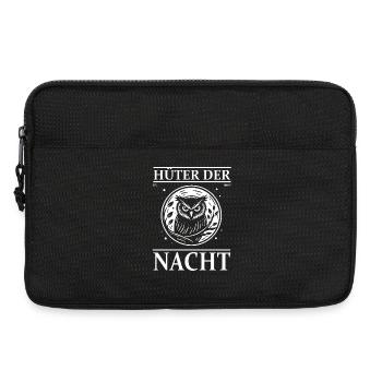 Eulen Design – Hüter der Nacht - Laptoptasche 13" - Schwarz - Vorne