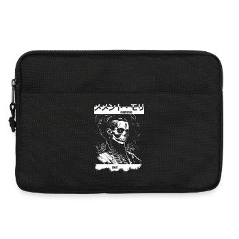 Memento Mori Skeleton - Laptop bag 13" - black - Front