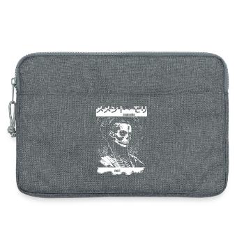 Memento Mori Skelett - Laptoptasche 13" - Grau meliert - Vorne