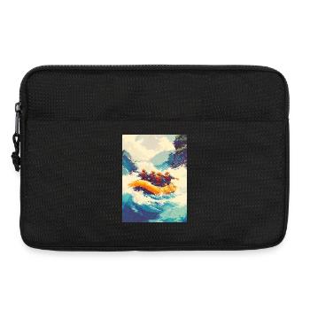 Rafting Expedition in Wild Rapids - Laptop bag 13" - black - Front