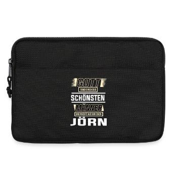 Jörn the Most Beautiful Man Shaped by God Design - Laptop bag 13" - black - Front