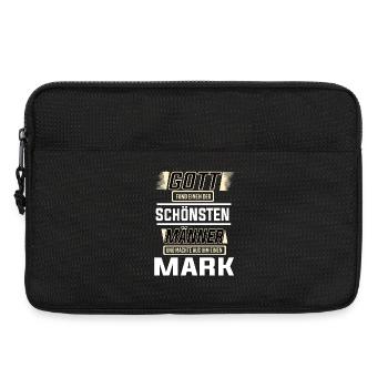 Mark the Most Beautiful Man of God Shaped Design - Laptop bag 13" - black - Front