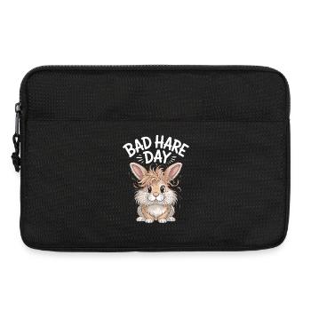 Animal Humour Lapin Tête Lion - Sacoche pour ordinateur portable 13 pouces - noir - Devant