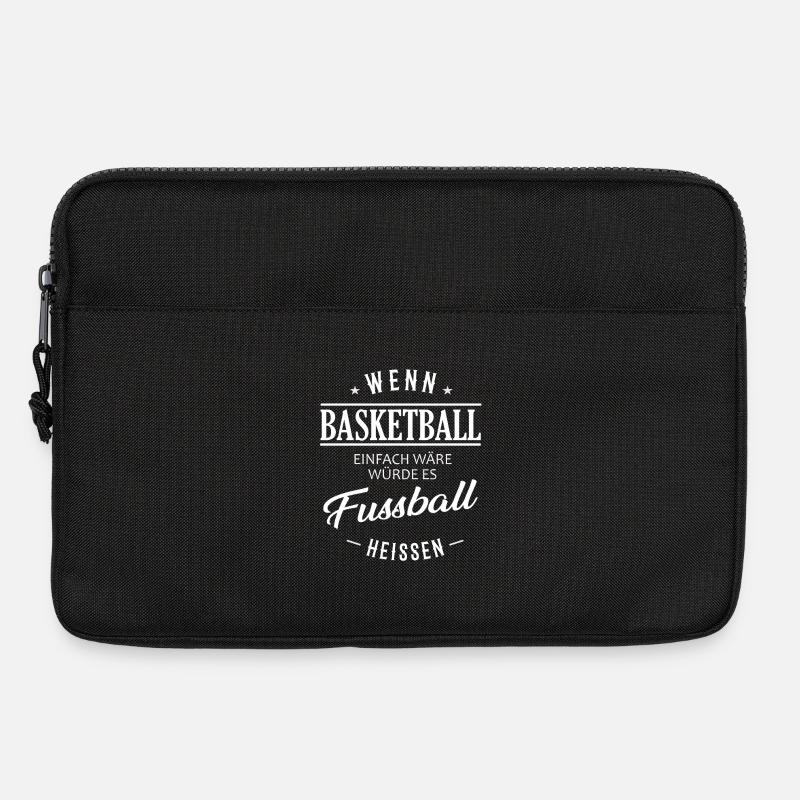 Wenn Basketball einfach wäre - Laptoptasche 13" - Schwarz
