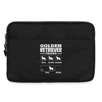 Golden Retriever Propriétaire Cadeau Propriétaire - Sacoche pour ordinateur portable 13 pouces - noir - Devant