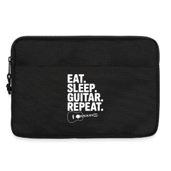 Eat. Sleep. Guitar. Repeat. - Laptop bag 13" - black - Front