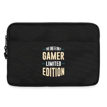 Gamer Limited Edition – Einzigartige Typografie - Laptoptasche 13" - Schwarz - Vorne