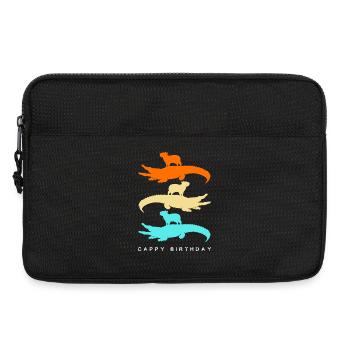 Happy birthday Capybara Alles Gute zum Geburtstag - Laptoptasche 13" - Schwarz - Vorne