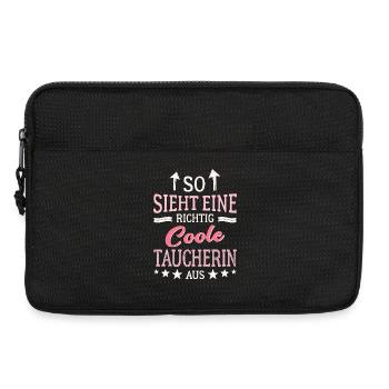 This is what a really cool diver looks like Diving - Laptop bag 13" - black - Front
