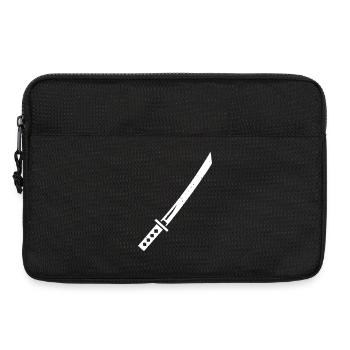 Vecteur d’arme samouraï Katana Épée - Sacoche pour ordinateur portable 13 pouces - noir - Devant
