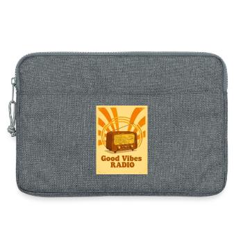 Warm Retro-Radio mit echten 70er-Vibes - Laptoptasche 13" - Grau meliert - Vorne