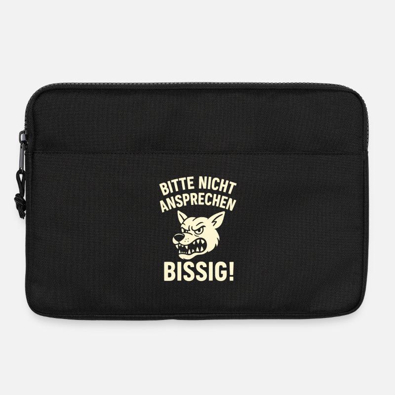 Bitte Nicht Ansprechen - Laptoptasche 13" - Schwarz