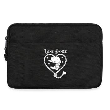 Line Dance Herz Lasso - Laptoptasche 13" - Schwarz - Vorne