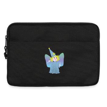 Petite Fée Magicienne aux Étoiles - Sacoche pour ordinateur portable 13 pouces - noir - Devant
