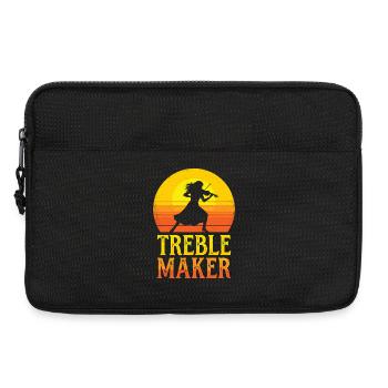 Treble Maker Pun Musician Violonist - Laptop bag 13" - black - Front