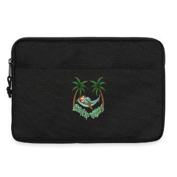 Plage de paresseux chaude pour se détendre - Sacoche pour ordinateur portable 13 pouces - noir - Devant