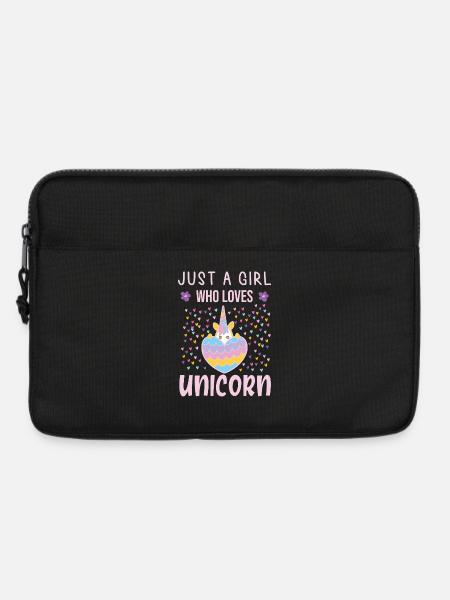 Just a girl who loves unicorn - Laptop bag 13" - black