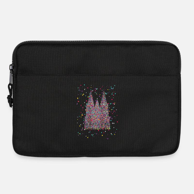 Kölner Dom Fasching Karneval Konfetti Kostüm  - Laptoptasche 13" - Schwarz