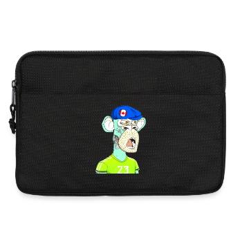 Style néon singe - Sacoche pour ordinateur portable 13 pouces - noir - Devant
