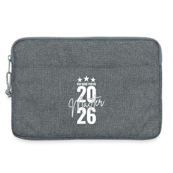 Master 2026 Ich habe fertig - Laptoptasche 13" - Grau meliert - Vorne
