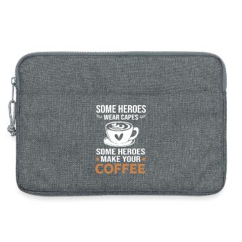 Espresso Kaffee Koffein Barista - Laptoptasche 13" - Grau meliert - Vorne