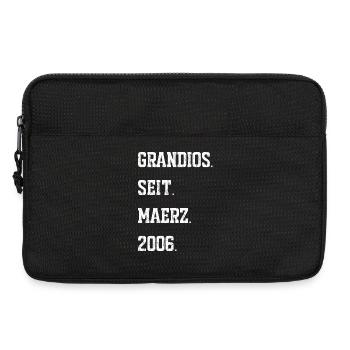 20e anniversaire mars 2006 - Sacoche pour ordinateur portable 13 pouces - noir - Devant